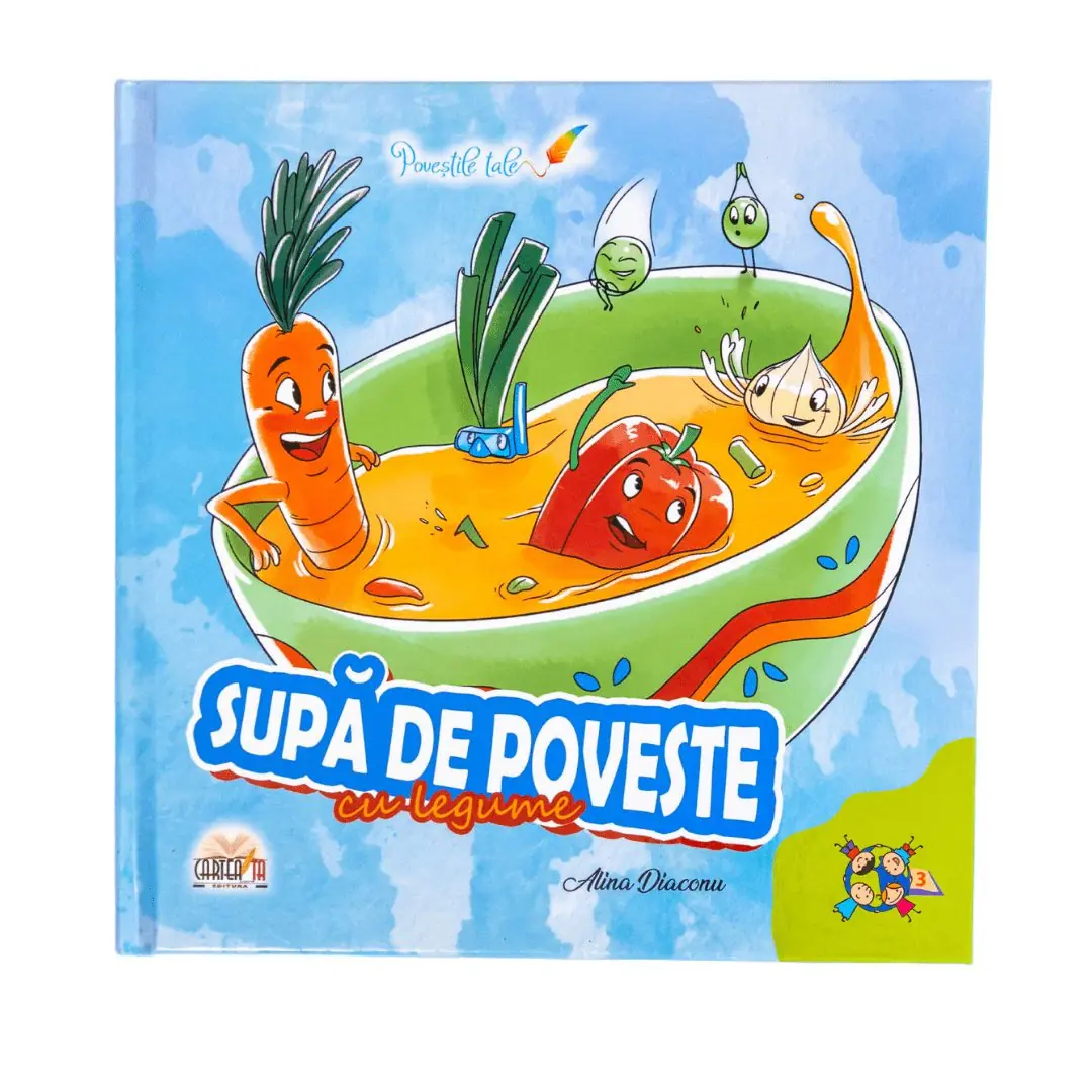 Coperta cărții „Supă de poveste, cu legume” de Alina Diaconu